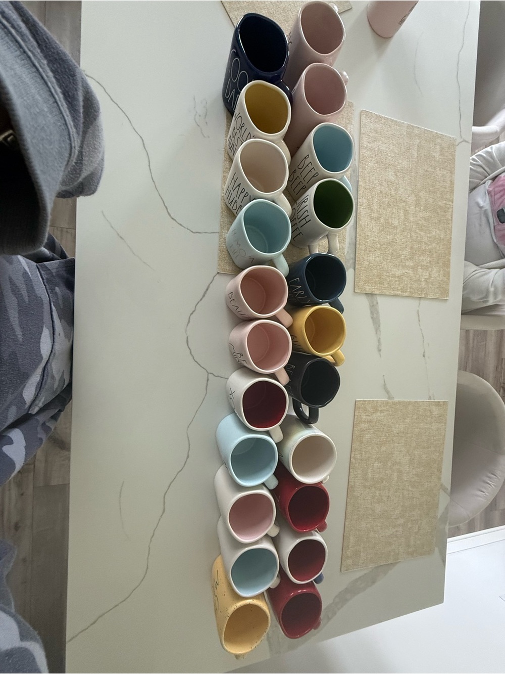 RAE DUNN MUGS ASSORTMENT TOTAL OF 22